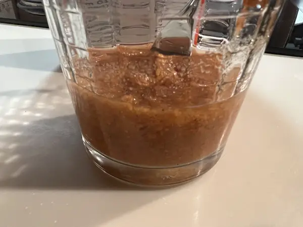 Mixing Olewo carrots with dog food